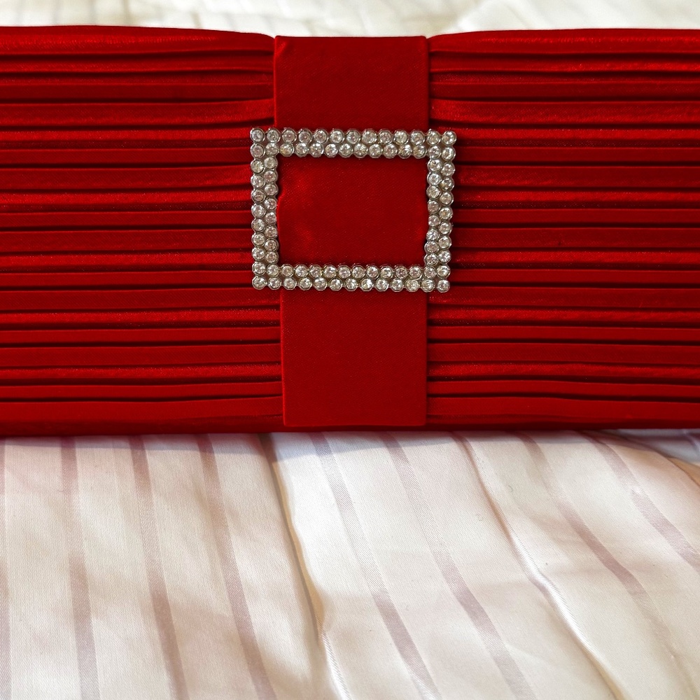 NWOT Beautiful Red Evening Bag